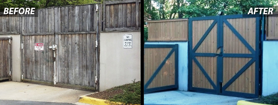 Before and After of Gate Repair for Stormwater Management in Virginia by PSI