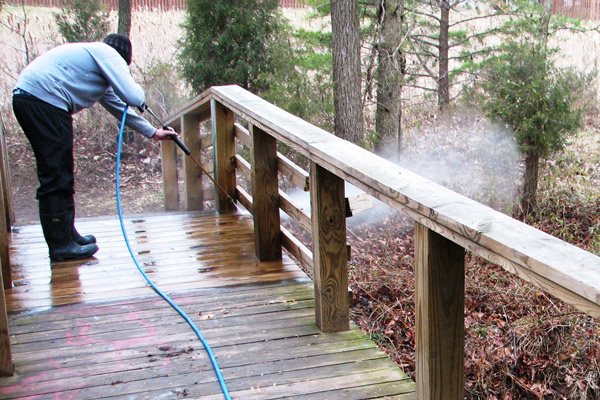 Commercial Deck Power Washing by PSI in Washington DC Metro Area