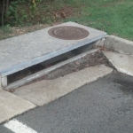 Concrete Gutter - Drainage Systems and Stormwater Management Done by PSI in Virginia and Washignton DC Metro Area