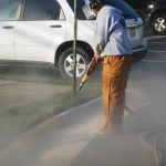 Curb and Street Painting Offered Through PSI\'s Commercial Power Washing in Washington DC Metro Area