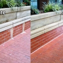 Before and After Commercial Power Washing Done by PSI in Washington DC Metro Areas