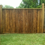 Wood Fence After Commercial Power Washing Done By PSI in Washington DC Metro Areas.