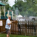 Playground Fence Commercial Power Washing Done By PSI in Washington DC Metro Areas.