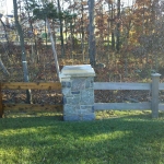 Wood Fence Before and After Commercial Power Washing Done By PSI in Washington DC Metro Areas.