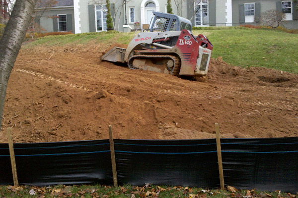 Dirt Bobcat- Erosion Control and Drainage Systems- Washington DC Metro Area